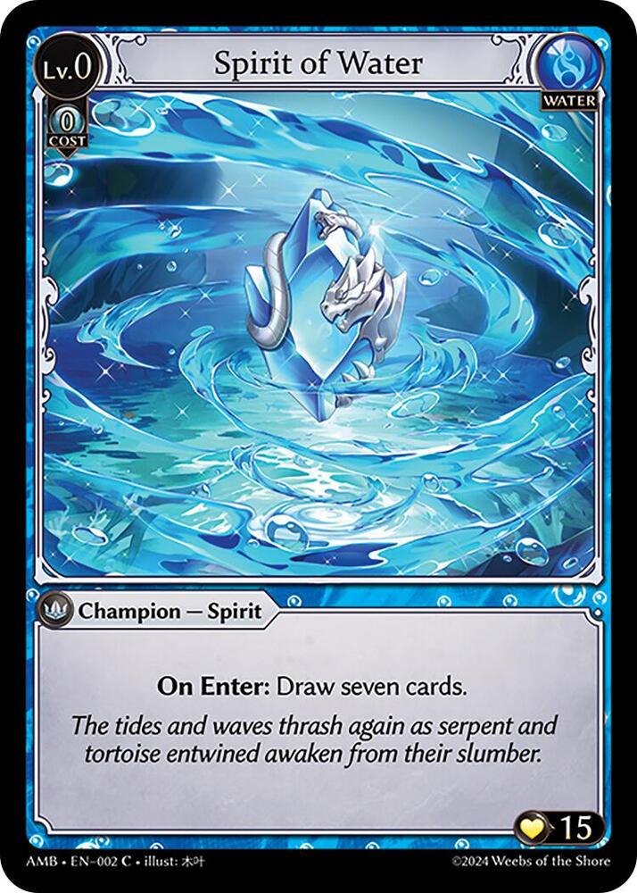 Spirit of Water - Mortal Ambition - Grand Archive TCG - TCGplayer.com