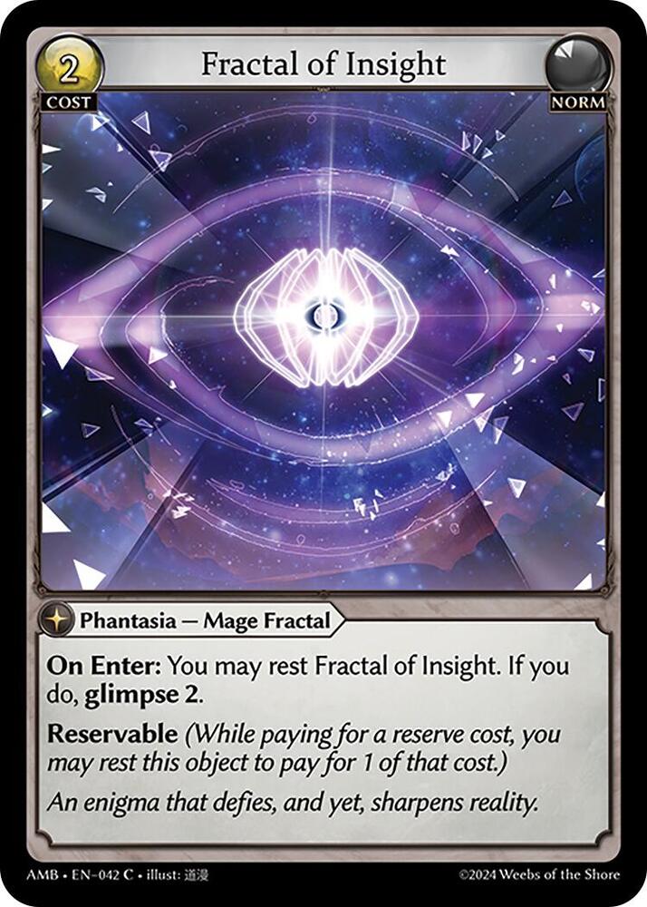 Fractal of Insight - Mortal Ambition - Grand Archive TCG
