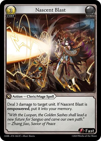 Nascent Blast card