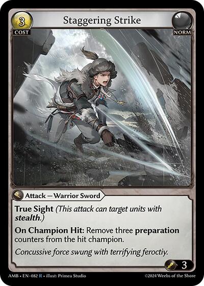 Staggering Strike card