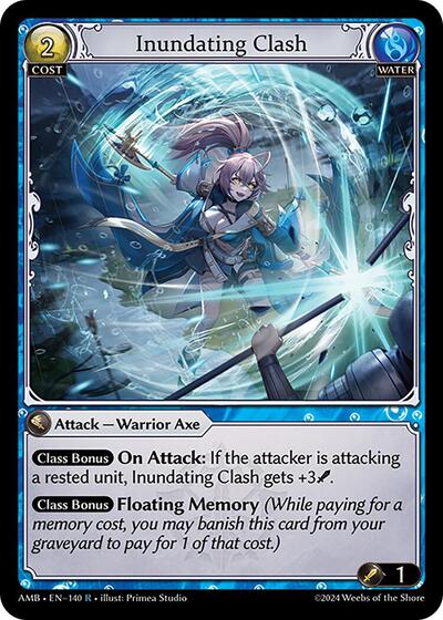 Inundating Clash — Foil Mortal Ambition Rare Grand Archive card — value and price