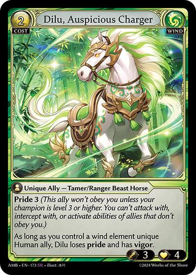 Dilu, Auspicious Charger card