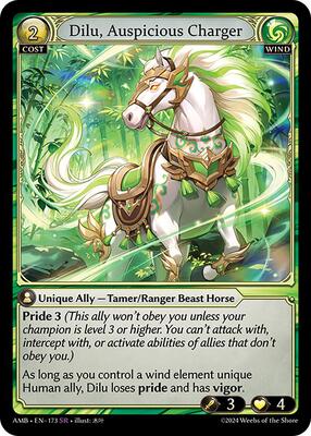Dilu, Auspicious Charger - Mortal Ambition - Grand Archive TCG