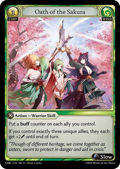 Oath of the Sakura card