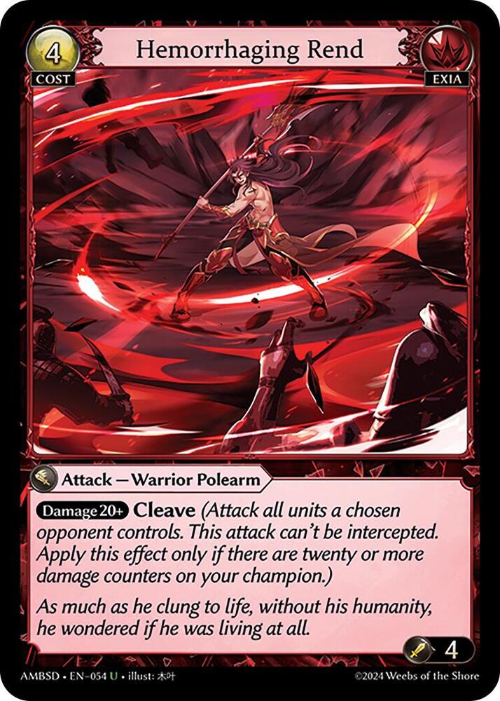 Hemorrhaging Rend