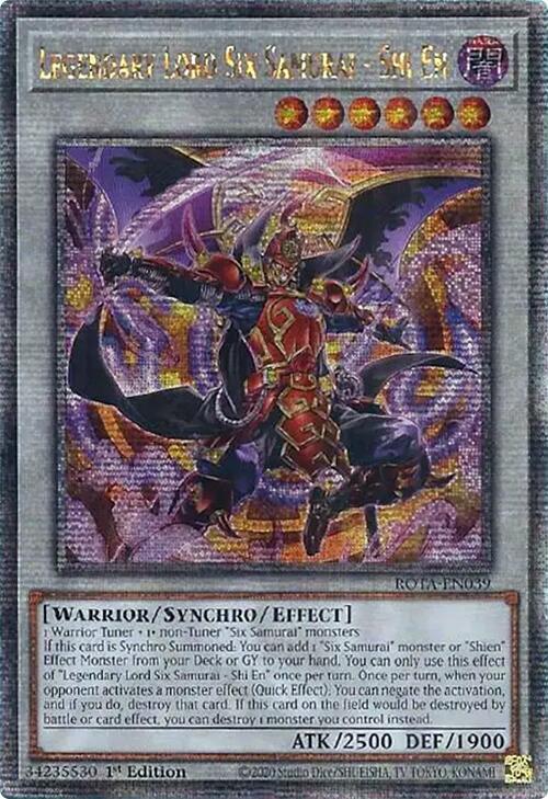 ぜんまい侍様 Legendary Lord Six Samurai - Shi En (Quarter Century Secret Rare