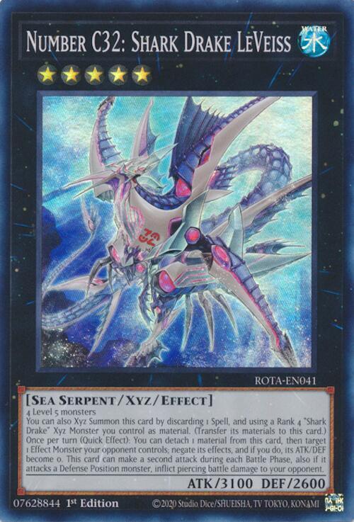 遊戯王 Number C32: Shark Drake LeVeiss - Rage of the Abyss - YuGiOh