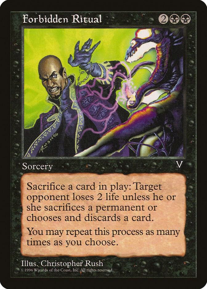 Forbidden Ritual - Visions - Magic: The Gathering - TCGplayer.com
