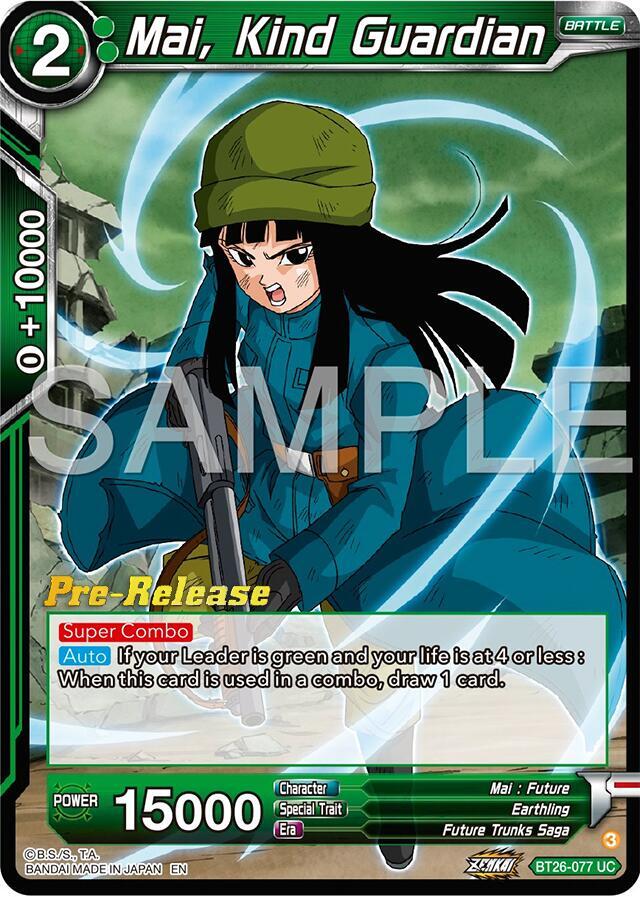 Mai, Kind Guardian #BT26-077 — Ultimate Advent Pre-Release Cards