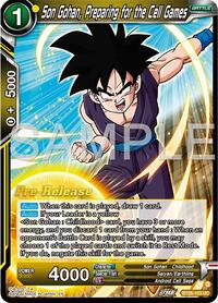 Son Gohan, Preparing for the Cell Games card art