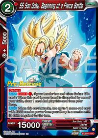 SS Son Goku, Beginning of a Fierce Battle card art