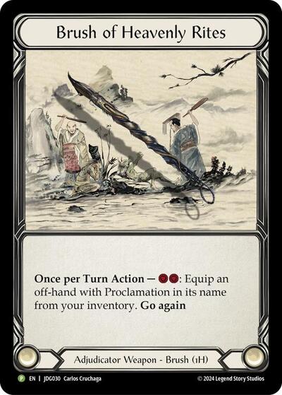 Brush of Heavens Rites - JDG030 Flesh and Blood: Promo Cards card price