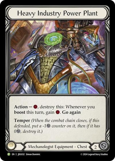 Heavy Industry Power Plant - JDG032 Flesh and Blood: Promo Cards card price