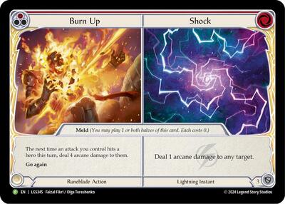 Burn Up // Shock - LGS345 Flesh and Blood: Promo Cards card price