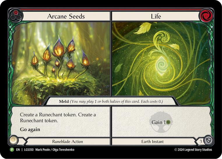 Arcane Seeds // Life - LGS350 - Flesh and Blood: Promo Cards