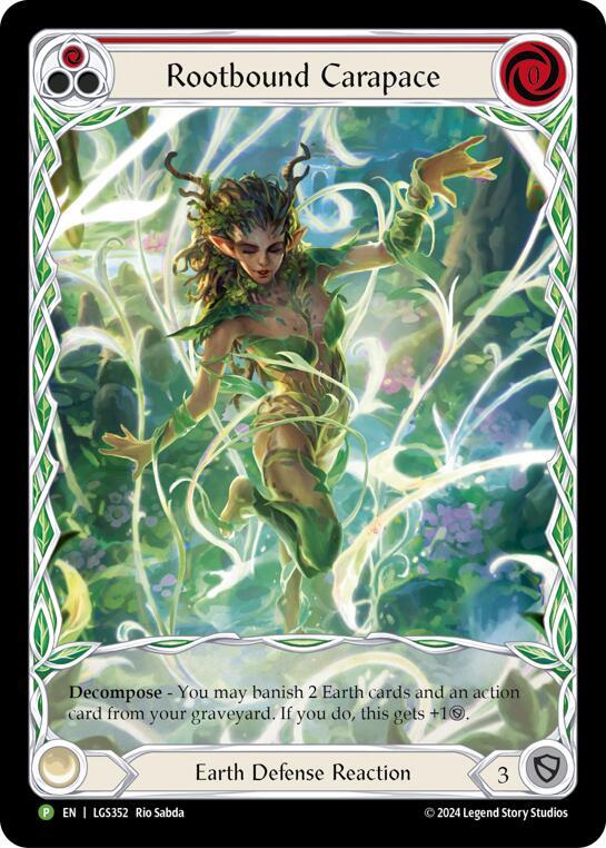 Rootbound Carapace (Red) (Extended Art) - LGS352 - Flesh and
