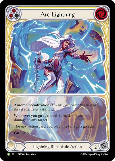 Arc Lightning (Extended Art) - FAB268 Flesh and Blood: Promo Cards card price