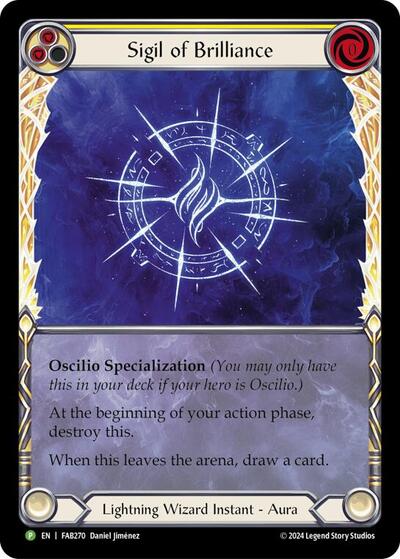 Sigil of Brilliance (Extended Art) - FAB270 Flesh and Blood: Promo Cards card price