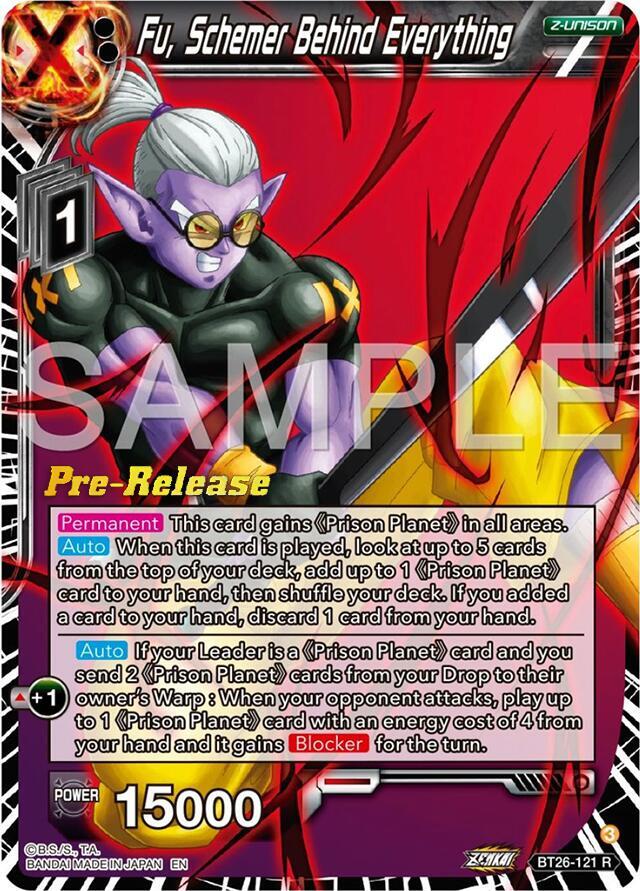Fu, Schemer Behind Everything #BT26-121 — Ultimate Advent Pre-Release Cards