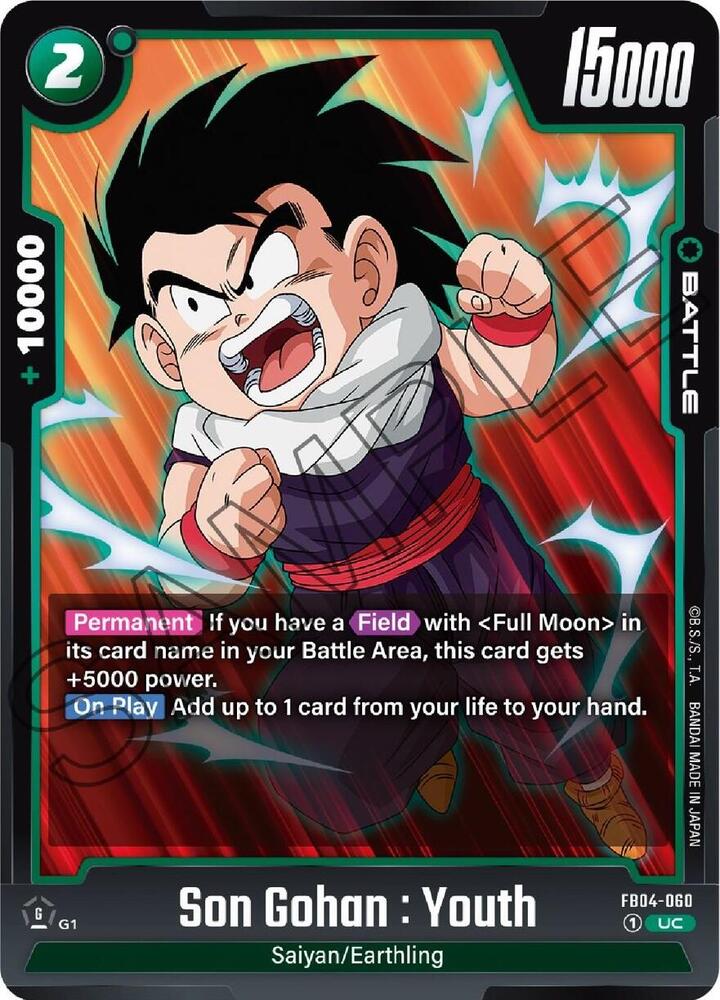 ドラゴンボールカード BT19-152 SON GOHAN, BEYOND THE ULTIMATE Son Gohan, Beyond the Ultimate Dragon Ball Foil BT19-152 SCR