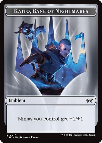 Emblem Kaito Bane of Nightmares Manifest Double Sided Token