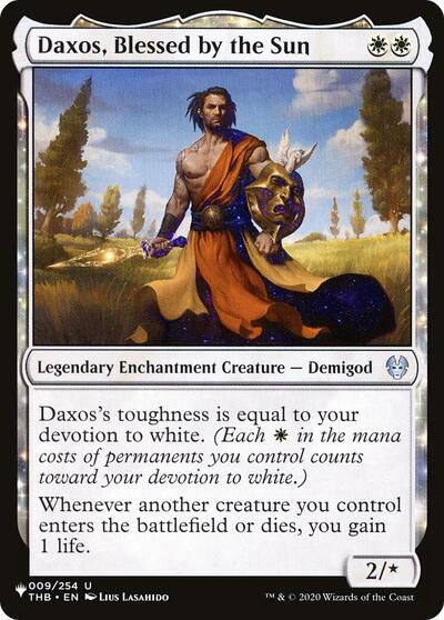 Daxos, Blessed by the Sun (The List) from LIST #THB-9, Magic: The Gathering card