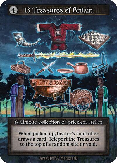 13 Treasures of Britain Arthurian Legends card price