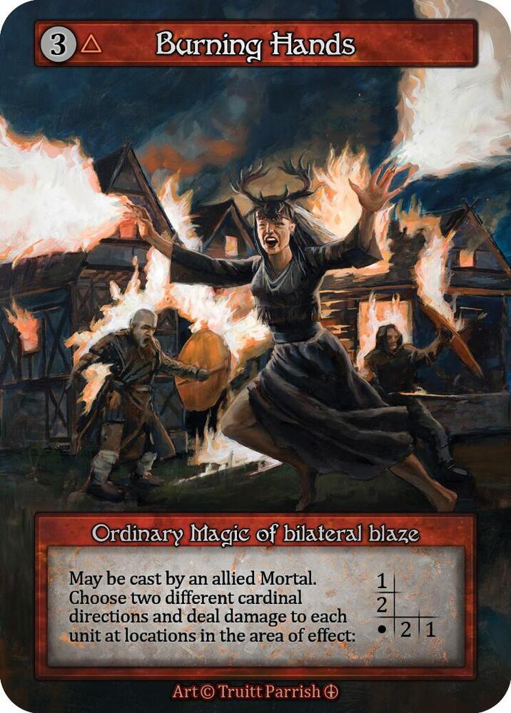 Burning Hands — Arthurian Legends card