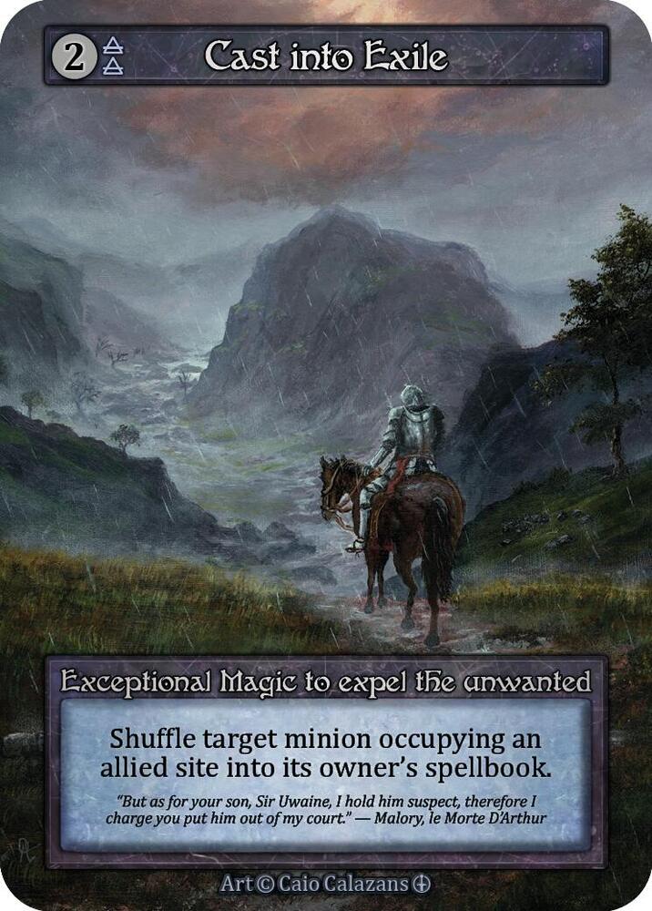 Cast into Exile — Arthurian Legends card
