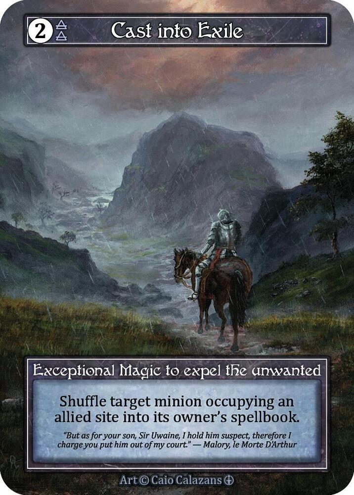 Cast into Exile (Foil) - Arthurian Legends - Sorcery: Contested Realm -  TCGplayer.com