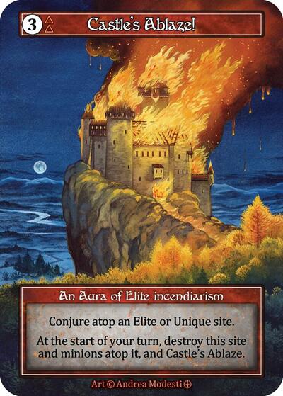 Castle's Ablaze! (Foil) Arthurian Legends card price