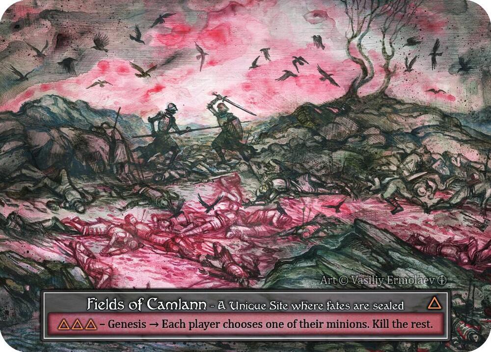 その他 Fields of Camlann foil Sorcery TCG Fields of Camlann (Foil) - Arthurian Legends - Sorcery: Contested