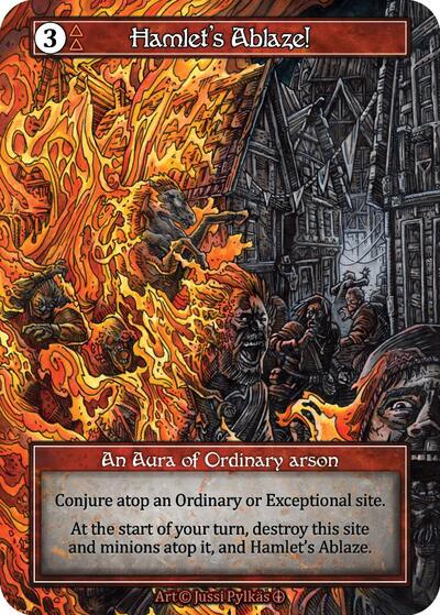 Hamlet's Ablaze! (Foil) Arthurian Legends card price