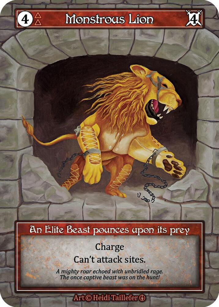 Monstrous Lion (Foil) - Arthurian Legends - Sorcery: Contested