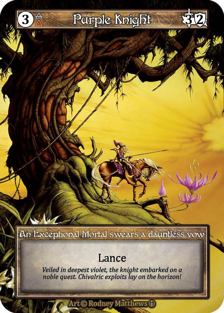 Purple Knight (Foil) - Arthurian Legends - Sorcery: Contested