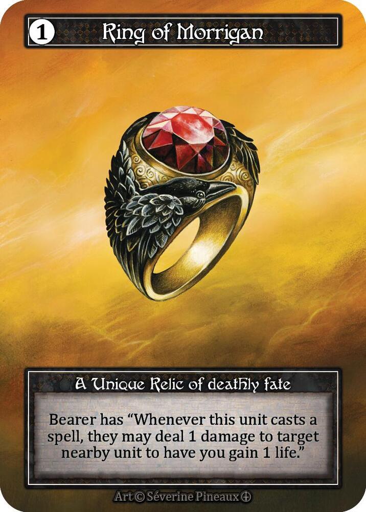 その他 Sorcery TCG Ring of Morrigan foil Ring of Morrigan (Foil) - Arthurian Legends - Sorcery
