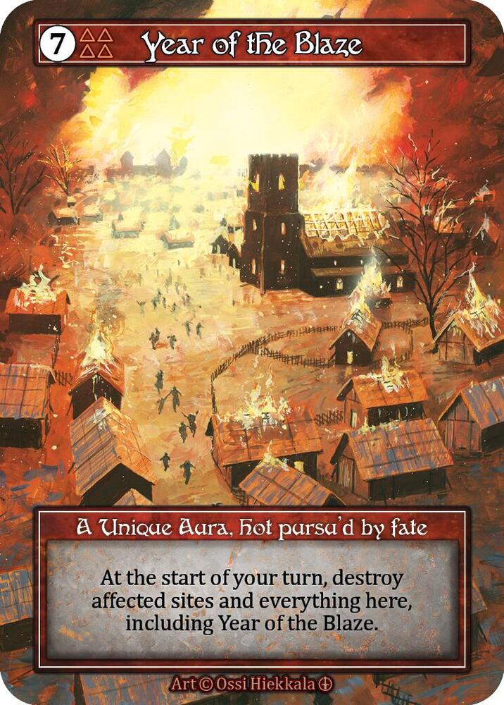 Year of the Blaze (Foil) - Arthurian Legends - Sorcery: Contested