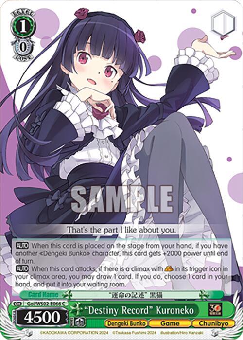 "Destiny Record" Kuroneko