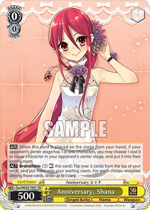 Anniversary, Shana