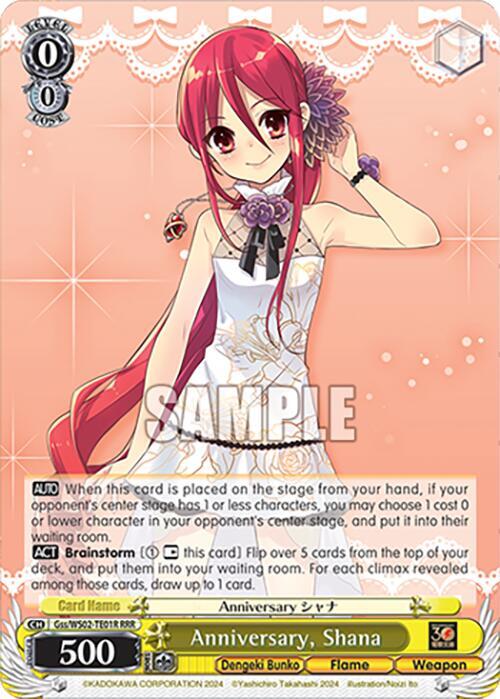 Anniversary, Shana (RRR)