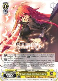 Unyielding Resolve, Shana (RRR)