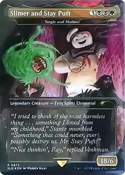 Slimer and Stay Puft Yargle and Multani Rainbow Foil
