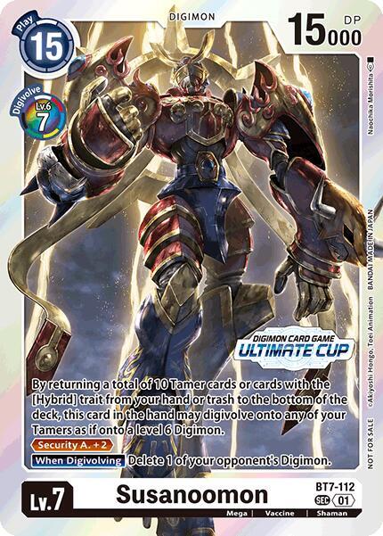 Susanoomon Ultimate Cup 2024 digimon card