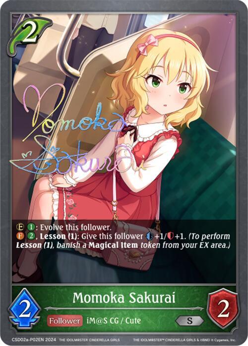 Momoka Sakurai - P02EN (Foil) - CSD02: THE IDOLM@STER CINDERELLA