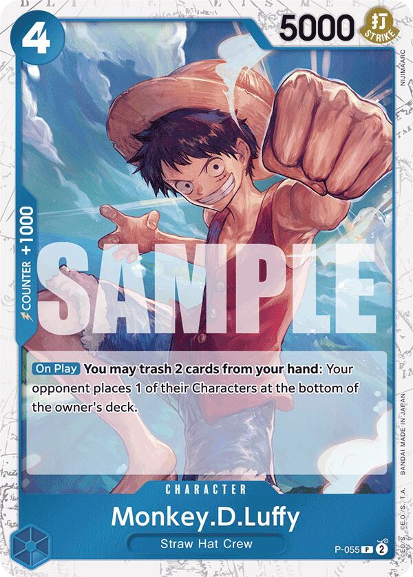 Monkey.D.Luffy (P-055) (Jolly Roger Foil) - Premium Booster