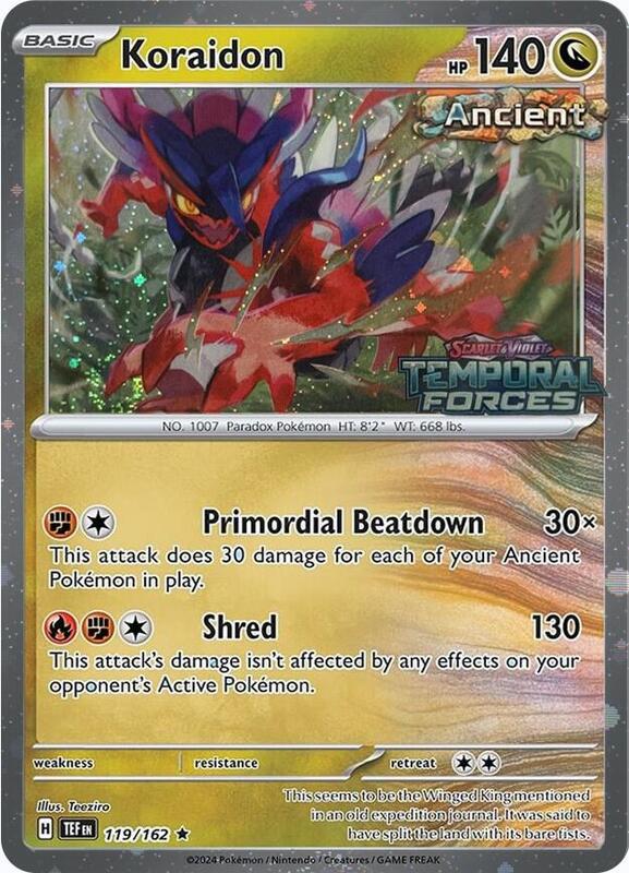 Koraidon - 119/162 (European Promo) 119/162 from Miscellaneous Cards & Products