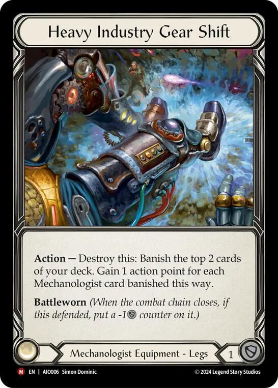 Heavy Industry Gear Shift - Armory Deck: Dash - Flesh and Blood