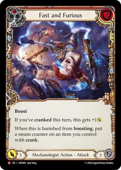 Fast and Furious (Red) — Rainbow Foil Armory Deck: Dash Majestic Flesh and Blood card — value and price