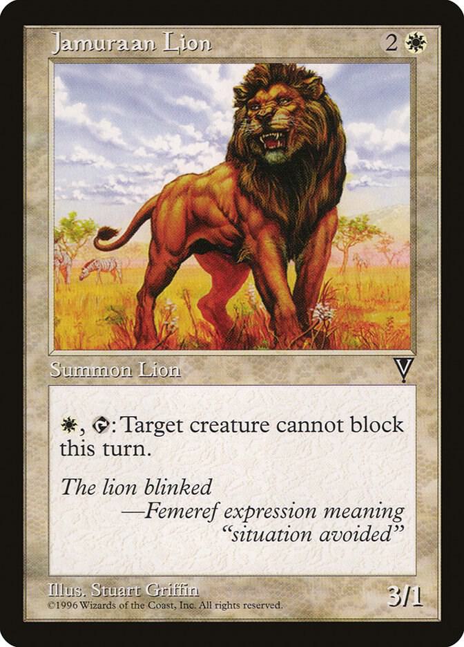 Jamuraan Lion - Visions - Magic: The Gathering - TCGplayer.com