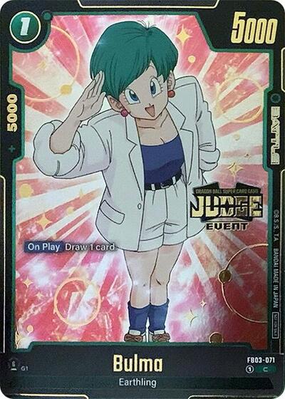 Bulma - FB03-071 (Judge Pack (Event Judge) 02) card